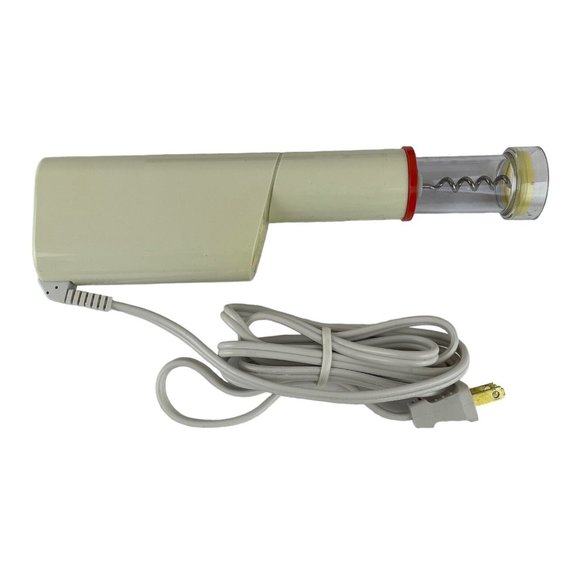 Norelco Electric Corkscrew Vtg 1985 Bottle Opener White CS100 Tested Works - Picture 3 of 8